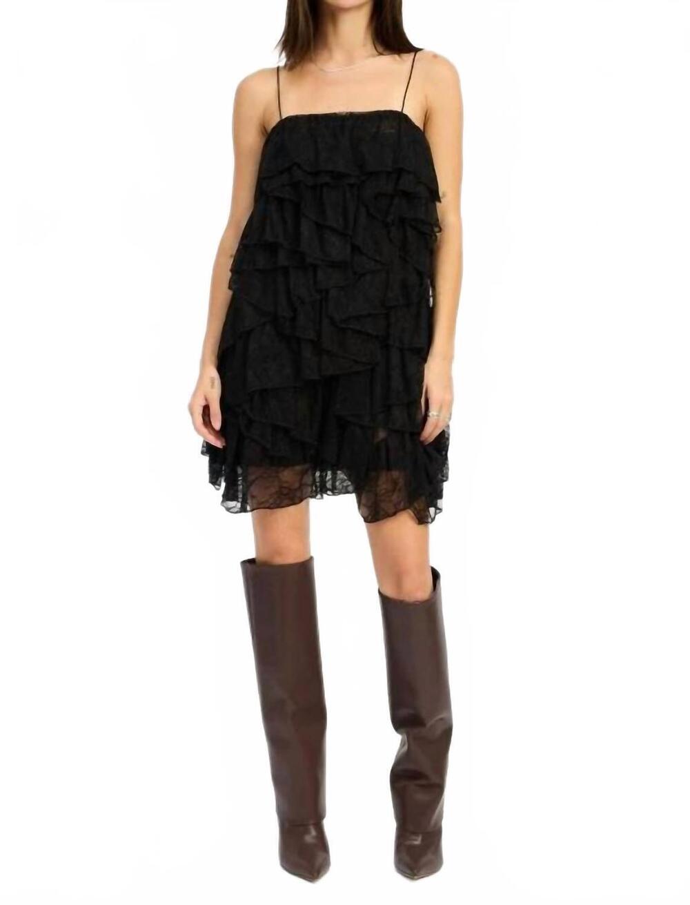NEW EMORY PARK gabrielle mini dress in black